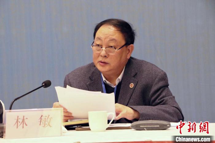 台盟安徽省总支部委员会主委林敏致辞 赵强 摄