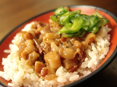 慢火熬煮出米香、饭Ｑ富含胶质鲁肉饭