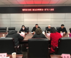 德阳市台联传达学习市委八届十三次全会精神