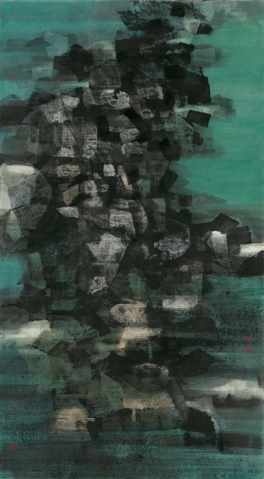 52.蔡式媚作品圖檔《見岸非岸》(二)Sight of Shore 189X100cm 2019(2021湘台情用)