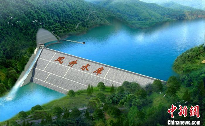 图为凤升水库蓄水后效果图。 重庆市水利局供图