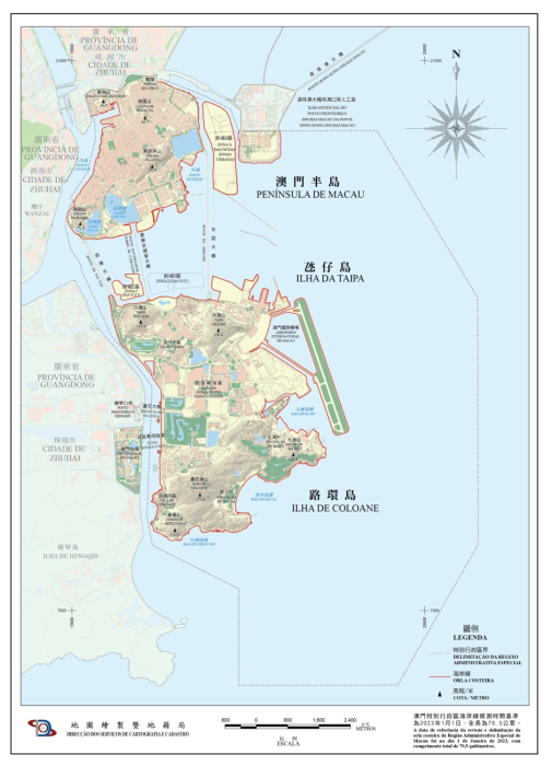 最新《澳门特别行政区海岸线图》正式公布363