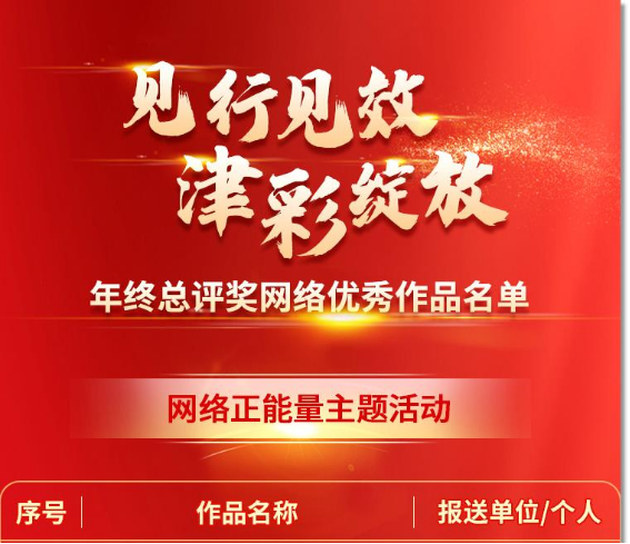 喜报  天津市委台办3个作品获“见行见效 津彩绽放”首届天津正能量网络精品征集展播活动年终总评奖254