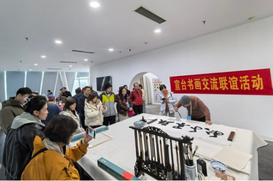 台湾书画学会硕博士参访团来泾开展学习交流活动414