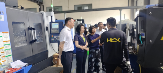 鄂州市委常委夏帆调研重点台企泓博精密公司168