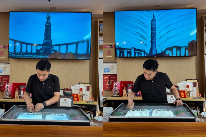 两岸主题沙画秀