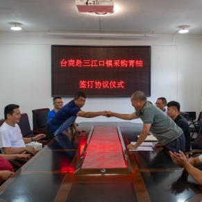 “柚”来“柚”往，两岸农业合作结出新硕果——兴义市三江口镇种植户与台商成功签订柚子采购协议